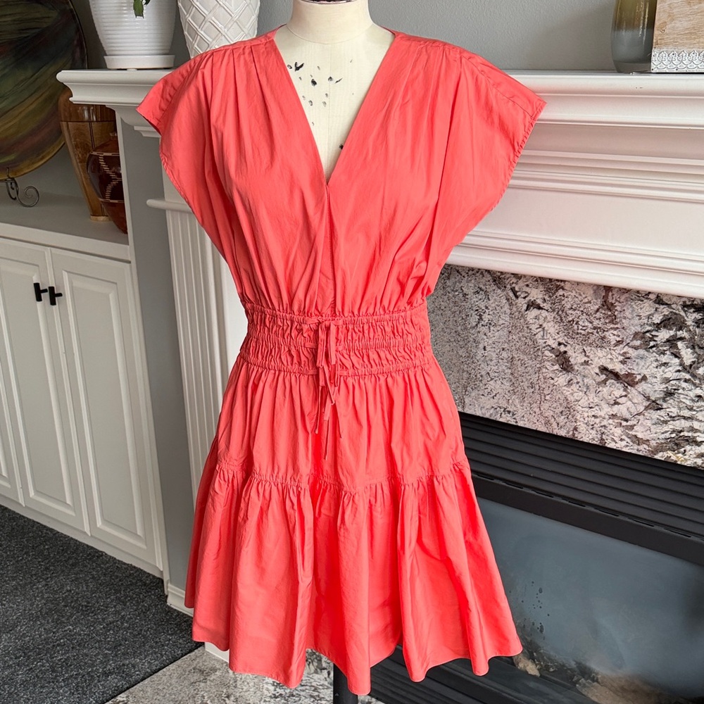 Derek Lam Coral Cotton Dress